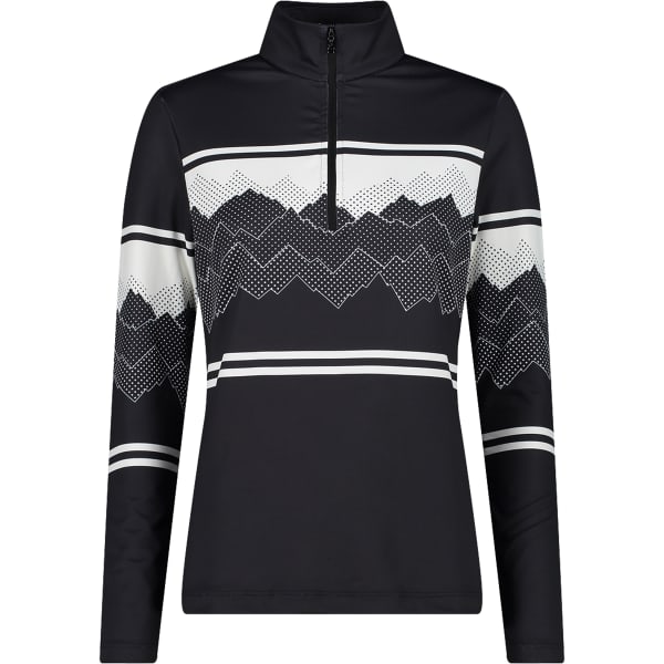Sweat polaire CMP WOMAN HZ SOFTECH NERO BIANCO