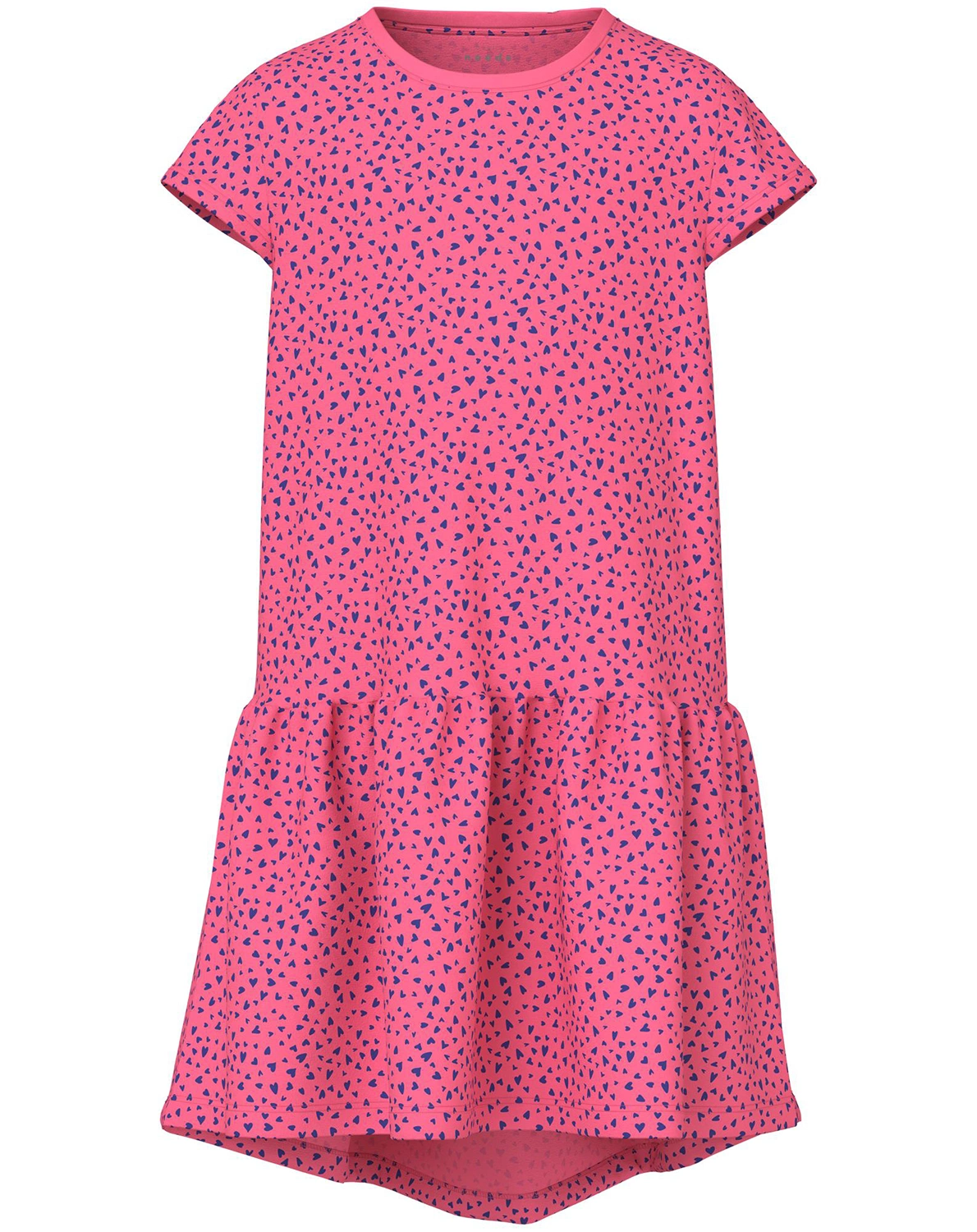 Kurzarmkleid NKFVIGGA LITTLE HEARTS in camellia rose