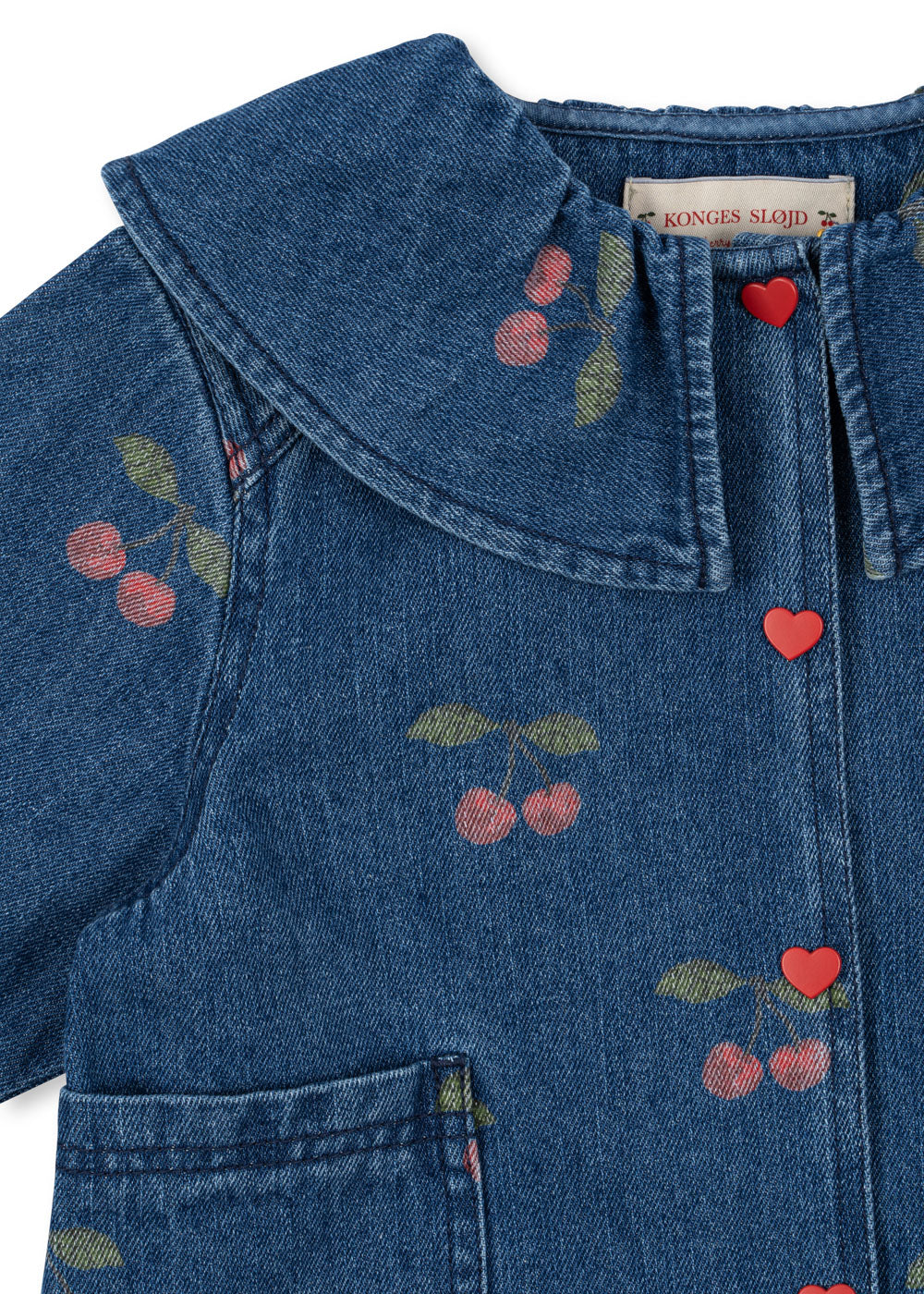 Magot bluse - ma grande cerise denim - 18M