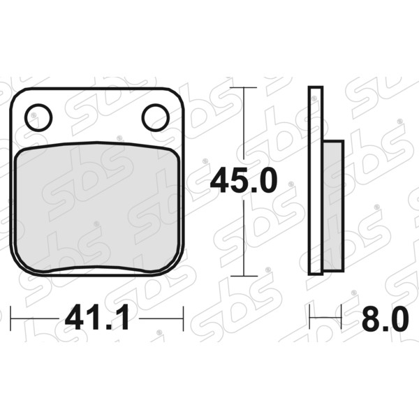 SBS - Plaquettes de frein 536 HF