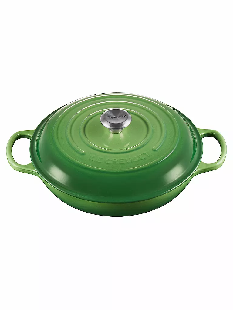 LE CREUSET Gourmet-Profitopf Signature 30cm/3,2l Bamboo Green grün