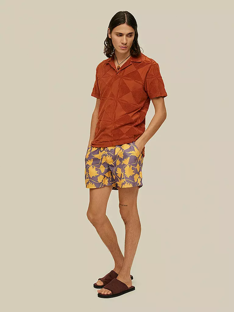 OAS Frottee Poloshirt orange