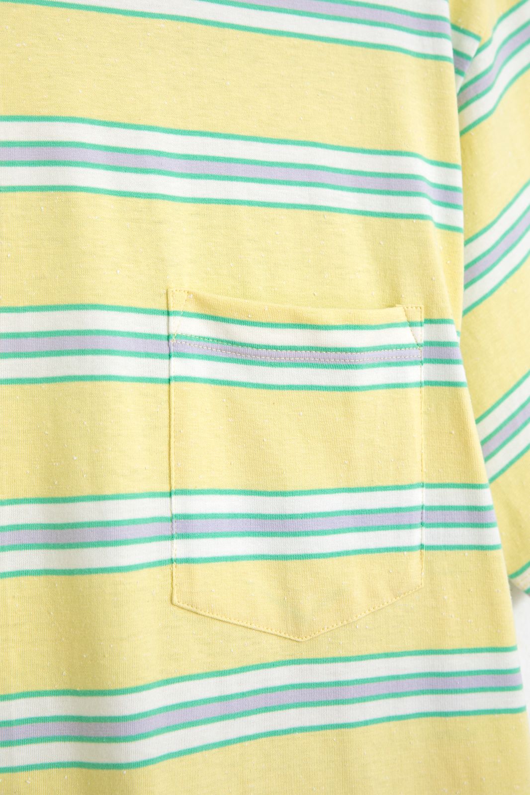 Lichtgeel gestreept T-shirt