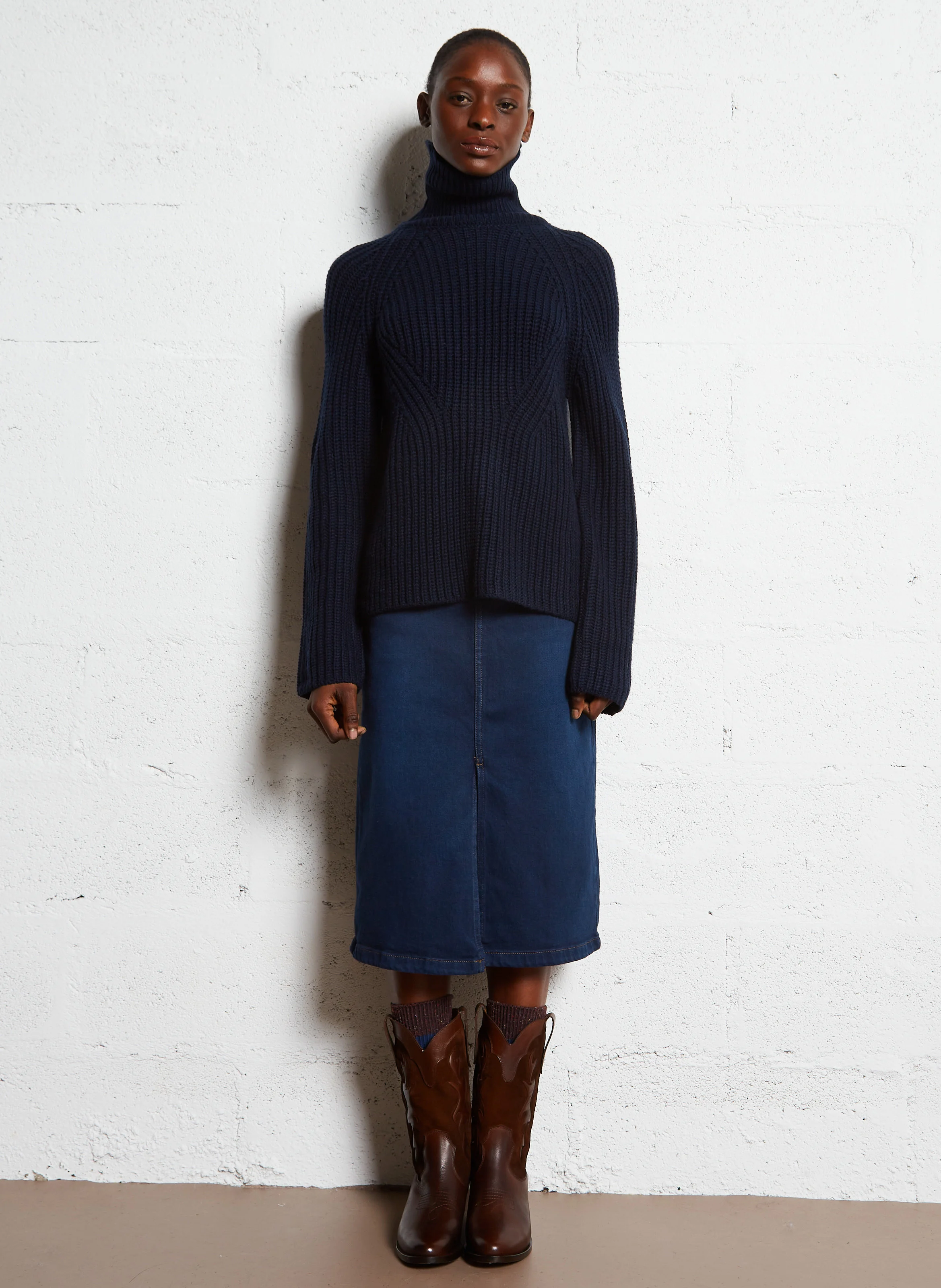 WANDA - Bottes en cuir | Marron