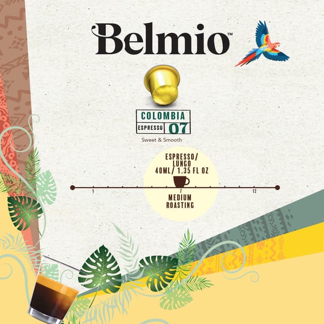 Belmio Driving you Hazelnuts kaffekapsler til Nespresso (10 pakker)