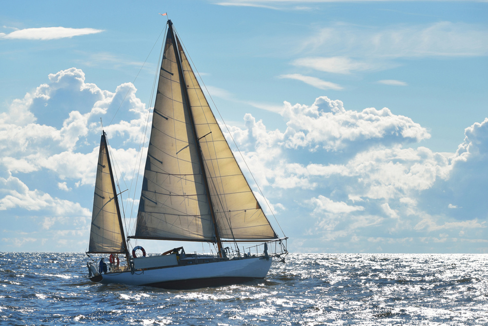 Akustikbild GROßES SEGELSCHIFF 80x120cm, 7kg