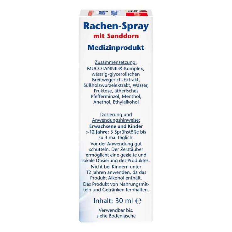 Doppelherz Rachen-Spray mit Sanddorn, 30 ml
