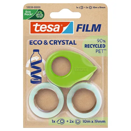 tesafilm Eco & Crystal Mini Dispenser, 3-teilig