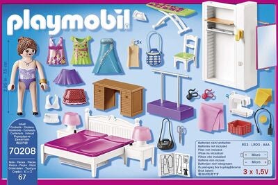 Playmobil 70208 Dollhouse Soverom Med Syhjørne