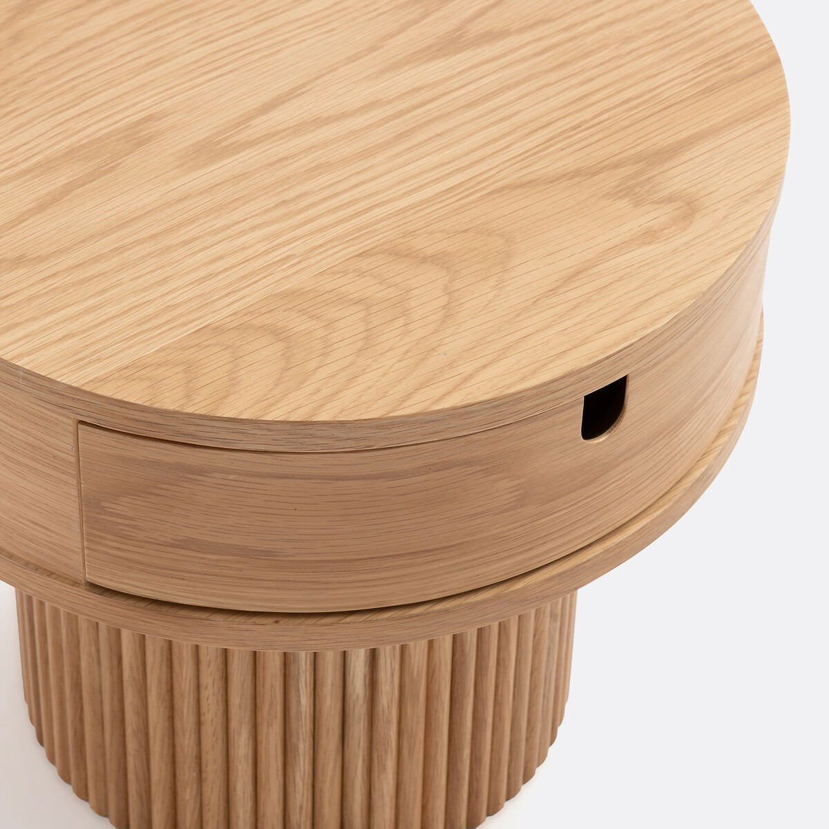 LA REDOUTE INTERIEURS<br>Mesa de cabeceira com 1 gaveta e pé canelado, Tamita