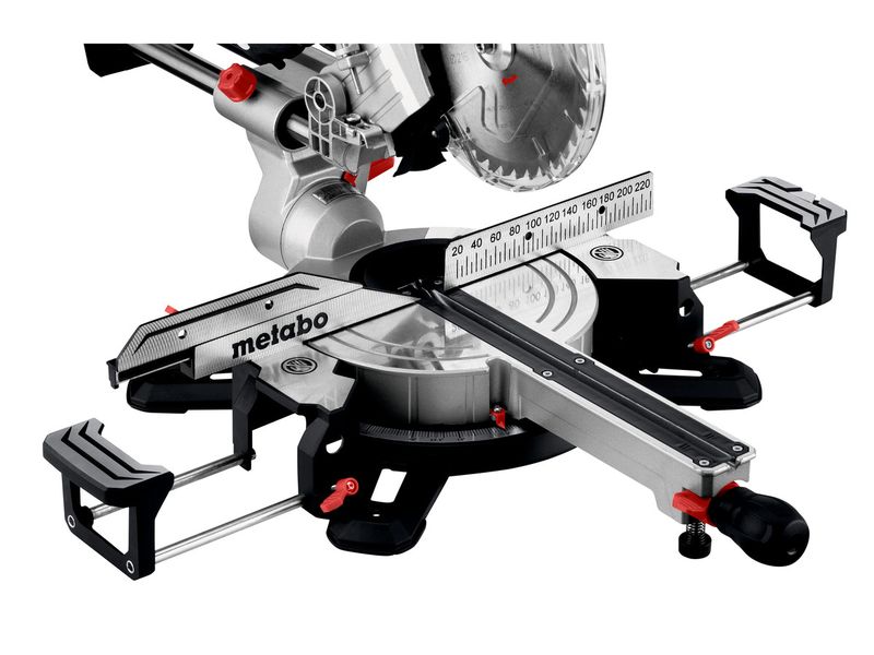 Metabo Kappsäge KGS 254 M, 1800 W, Ø 254 x 30 mm Kappsäge mit ergonomischen Griffbereichen und Zugfunktion