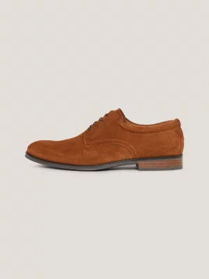Sapatos Derby de camurça com cadarço
