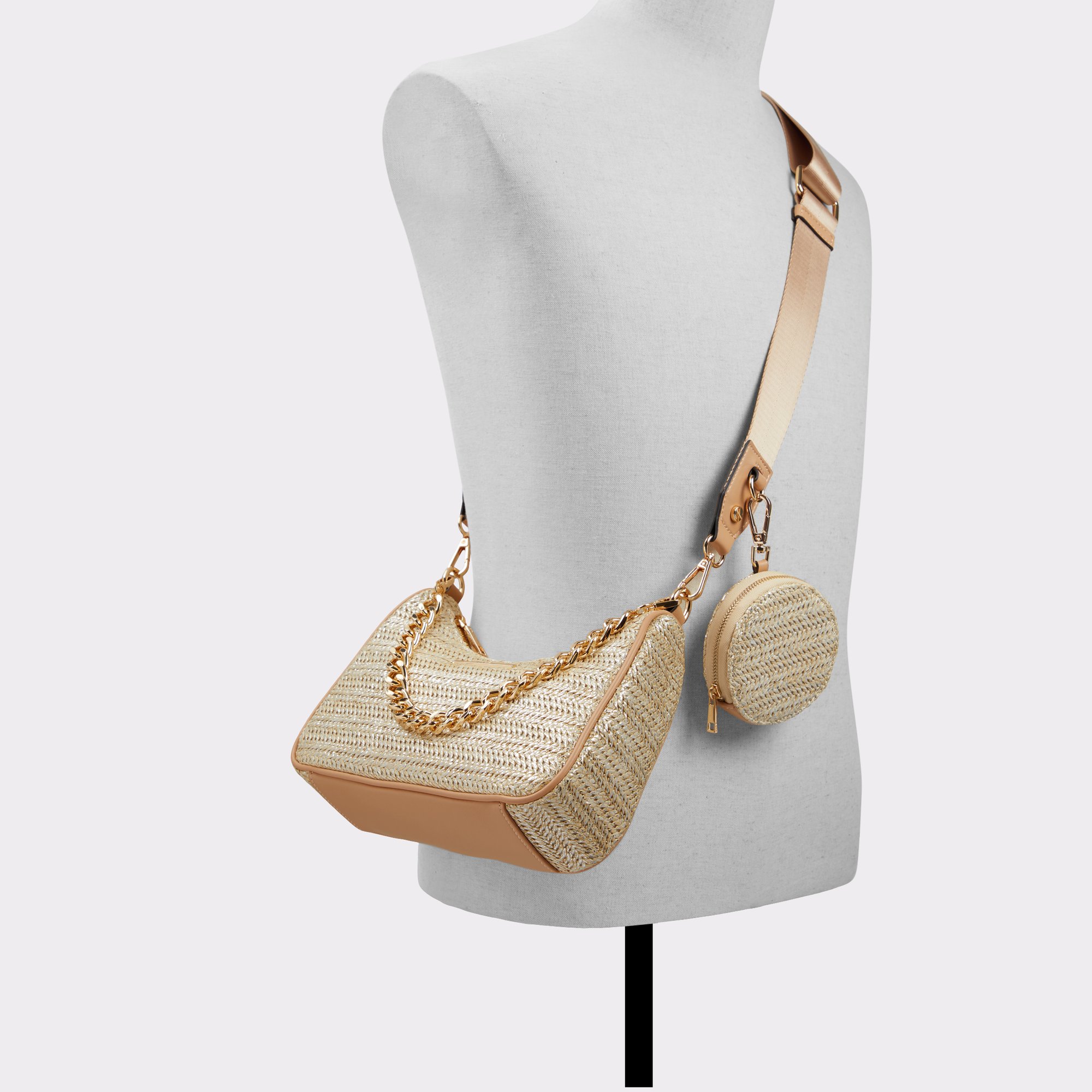 Santana Medium Beige Women Shoulder Bags