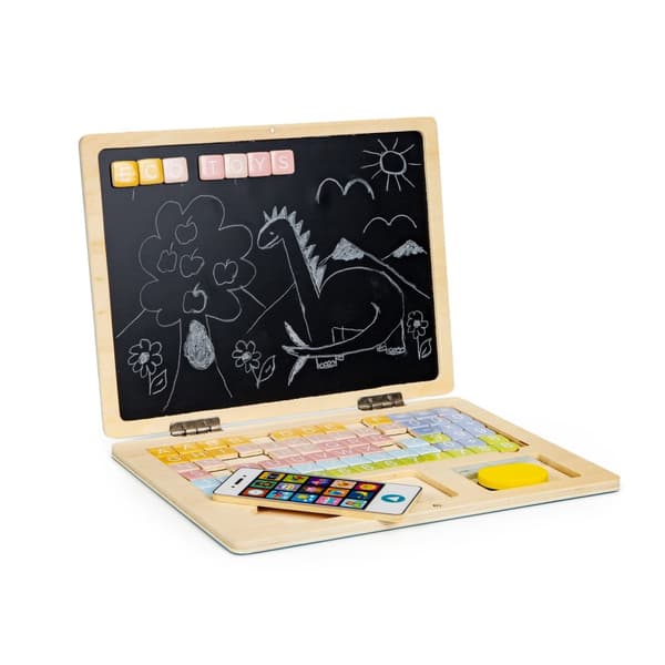 Tre magnetisk pedagogisk tavle bærbar PC med telefon og bokstaver ØKOLEKER