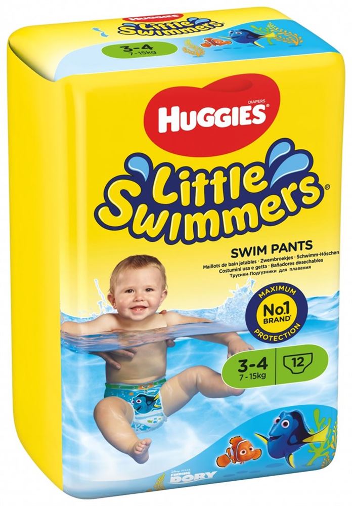 HUGGIES Little Swimmers Schwimmwindeln Gr3-4 7-15kg 12 Stk