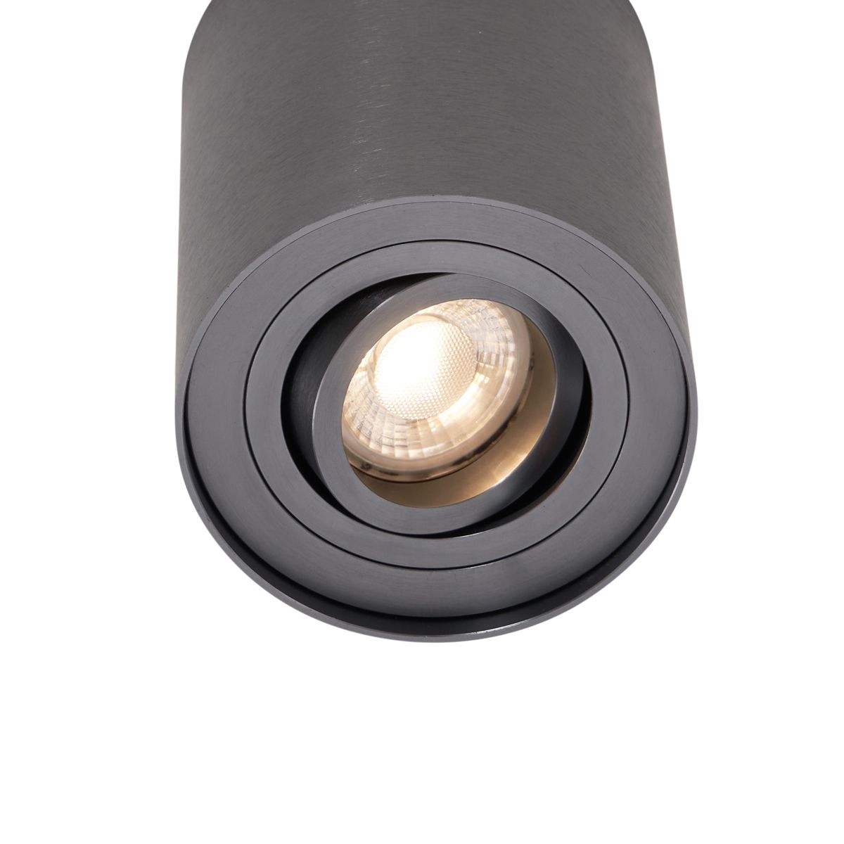 Moderne opbouwspot gunmetal GU10 50mm kantelbaar - Rondoo Up