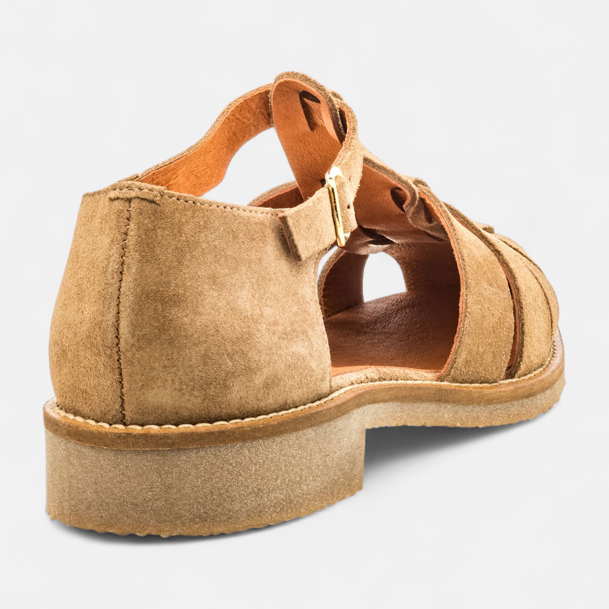 Babies Femme en cuir beige