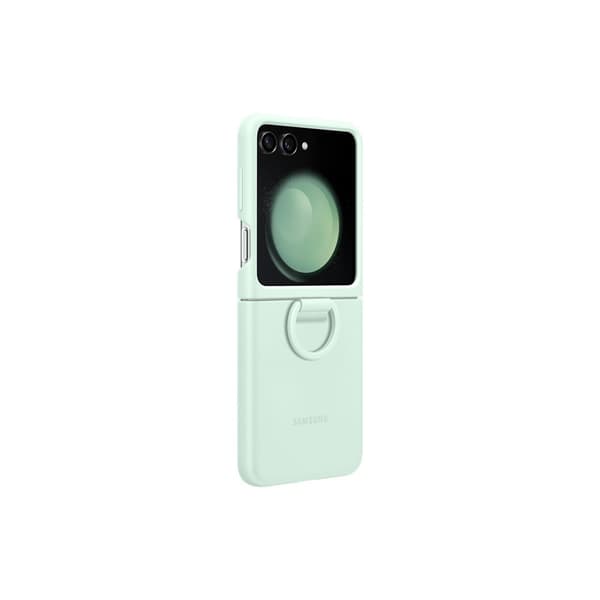 Samsung Original Galaxy Z Flip 5 Deksel Silicone Case with Ring Mint