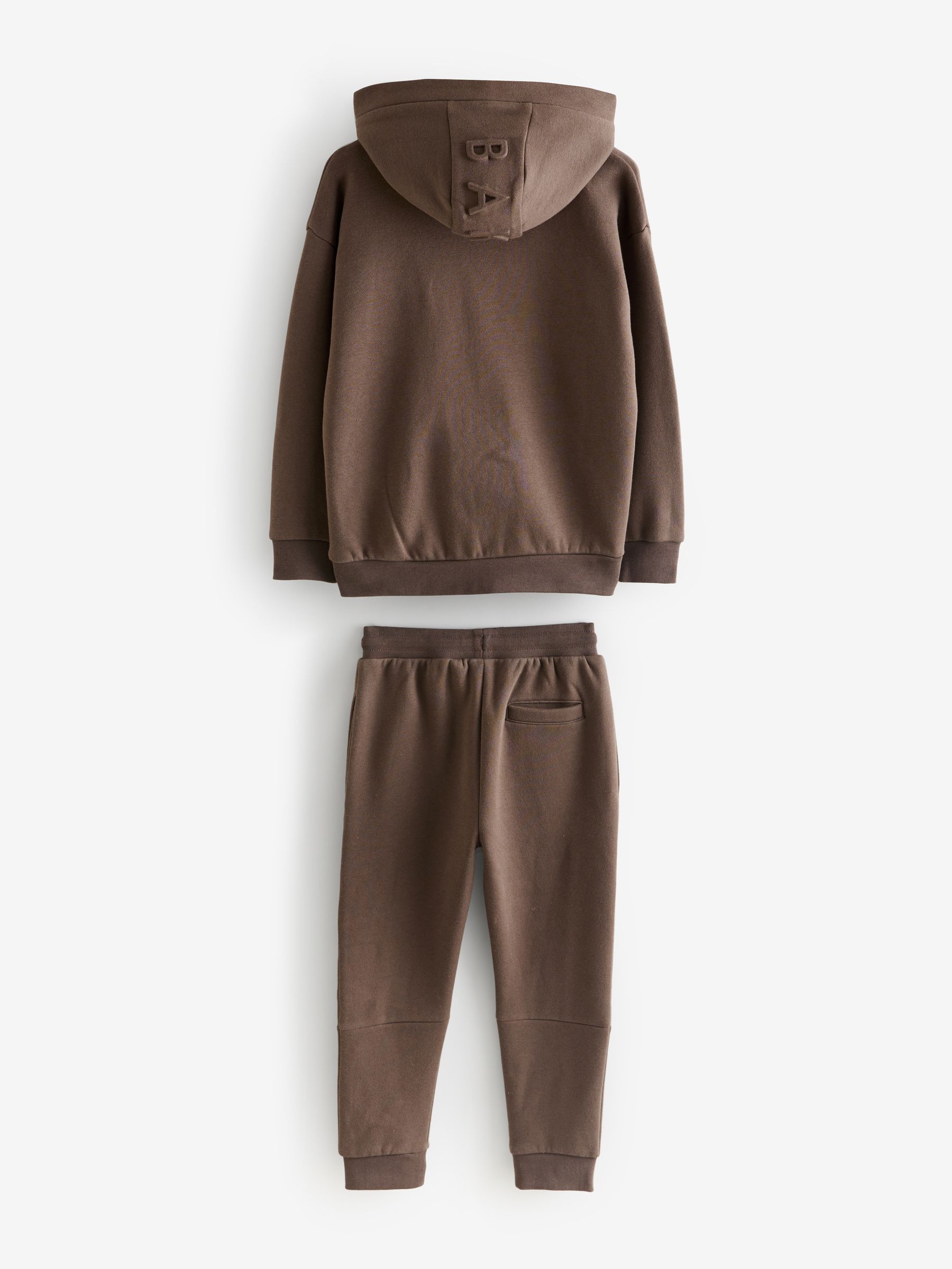 Baker by Ted Baker Oversized Brown Hoodie and Joggers Set