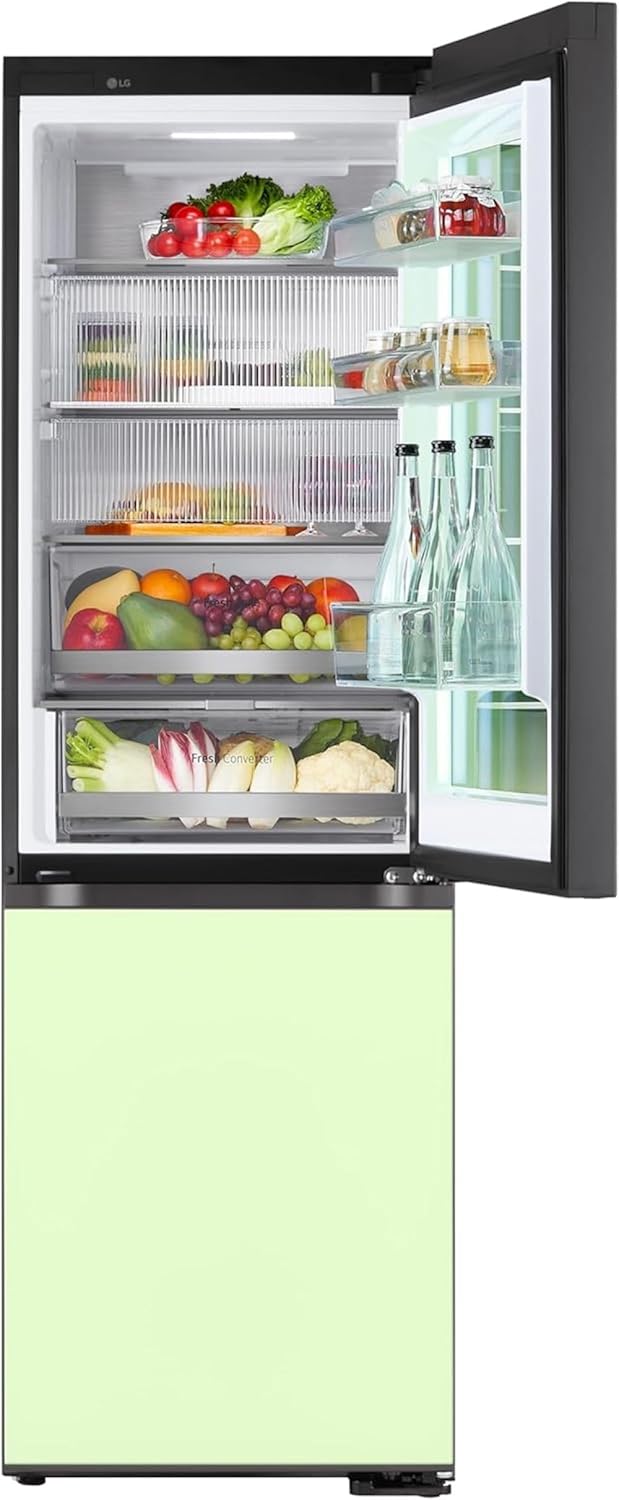 LG GBG719MDNN Kühl-Gefrierkombination – 352 L, MoodUp mit einstellbaren Farbänderungen, InstaView, Musik Kollektion, LCD-Display, Total No-Frost, 10 Jahre Kompressorgarantie, Energieklasse D