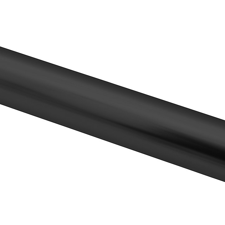 Rampe arrondie pour escalier FORTIA aluminium noir