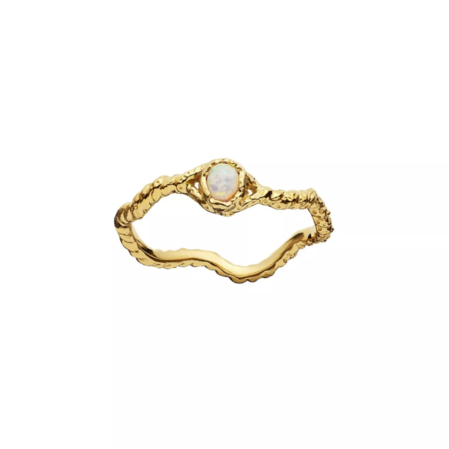 Maanesten Lisa Ring 18 kt. Forgyldt Sølv 4745a