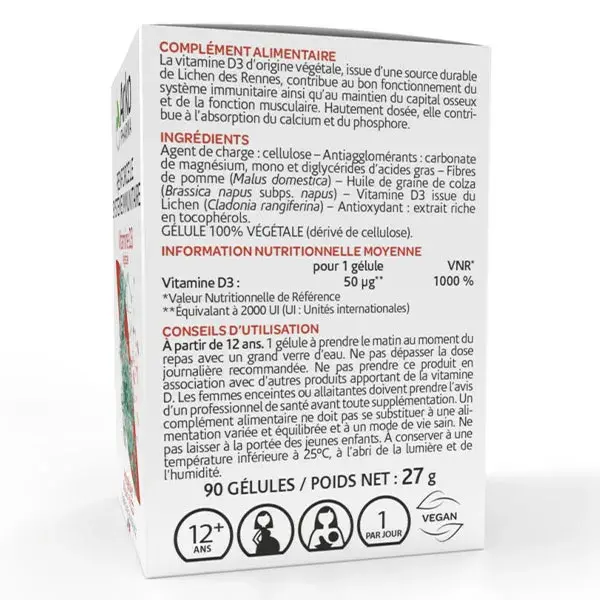 Arkopharma Arkogélules Vitamina D3 de origem vegetal, 90 cápsulas