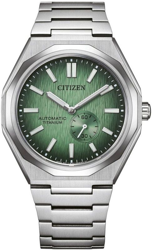Citizen - Polshorloge - Zilver - Titan - Groen Wijzerplaat