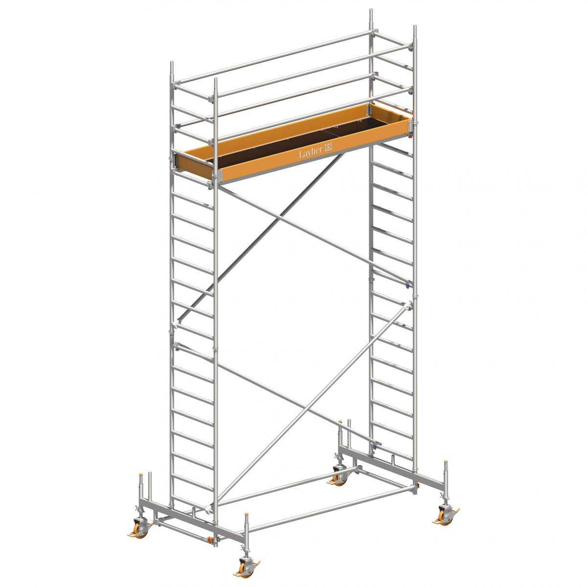 Layher rolsteiger Uni Standaard 6,35m AH (DIN EN 1004:2004)