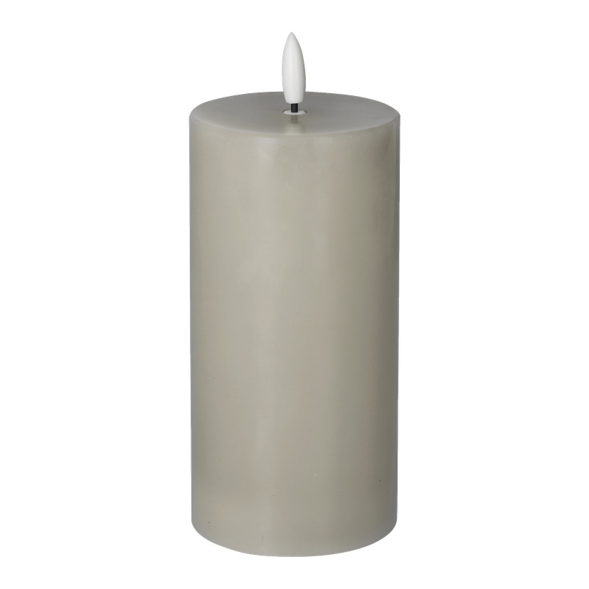 Kubbelys med flamme som flakker LED 15 cm