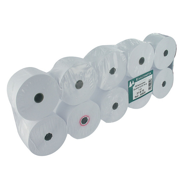 10 bobines papier tickets de caisse l. 76 x L. 42 m, mandrin 12 mm