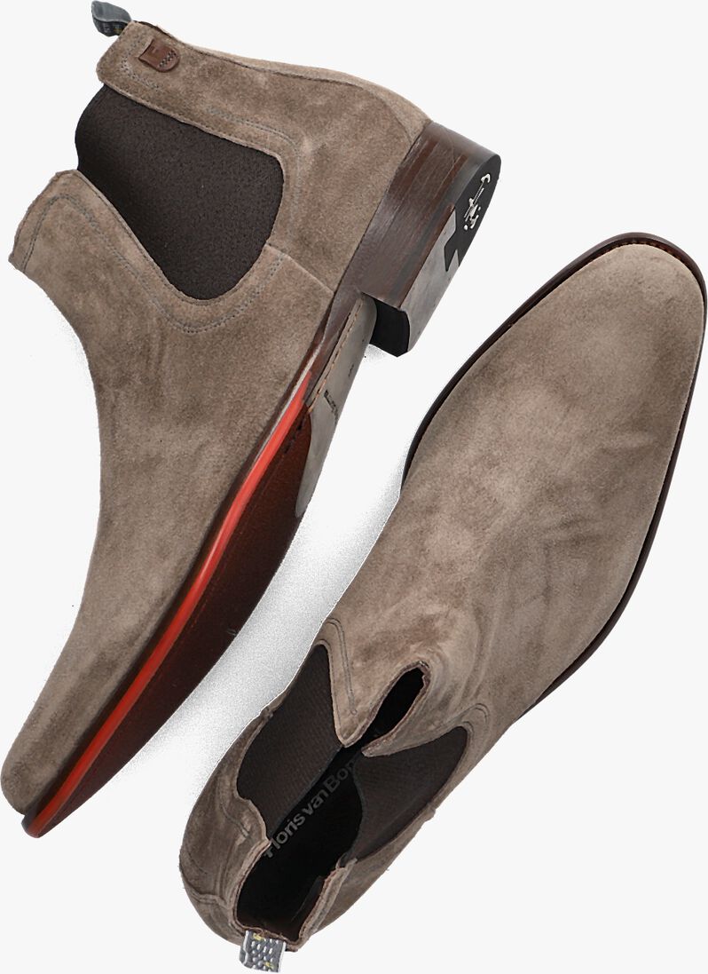 FLORIS VAN BOMMEL taupe floris van bommel chelsea boots sfm-60052