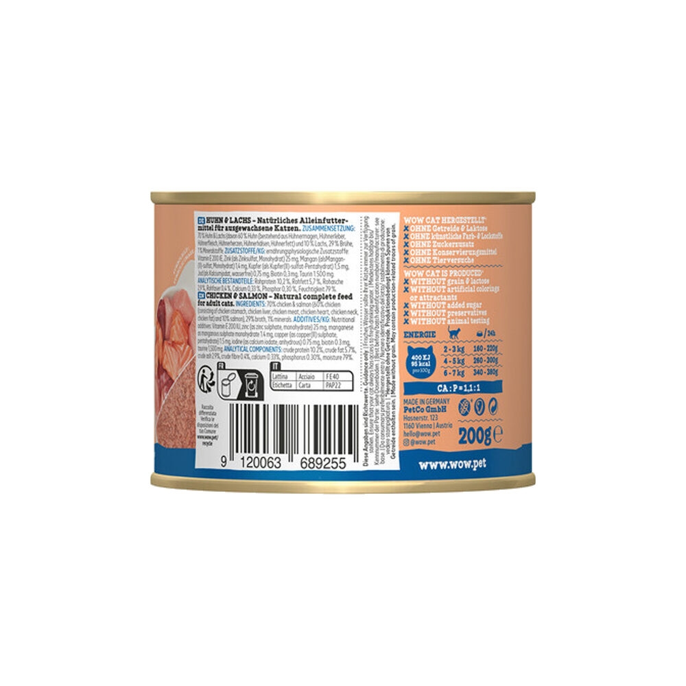 WOW Cat Wet Adult - Kip & Zalm