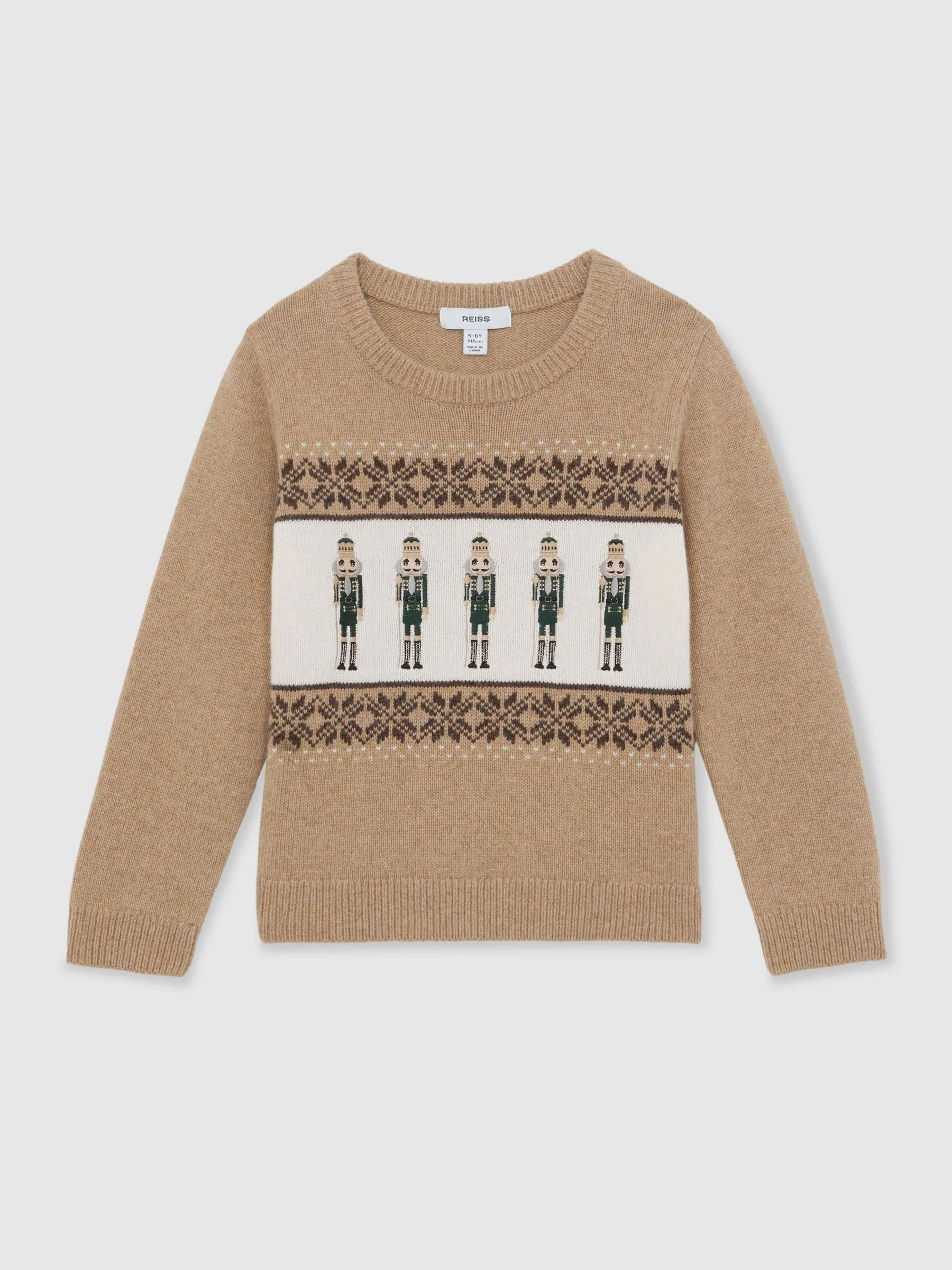 Reiss Laurence Nutcracker-Embroidered Jumper with Wool