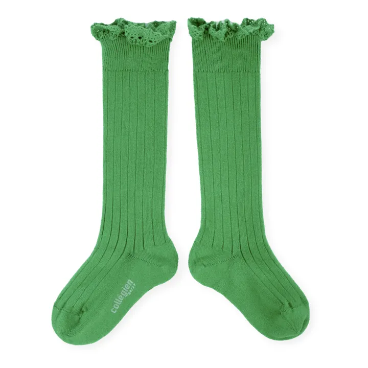 Collégien Chaussettes Joséphine x Smallable | Vert Jade