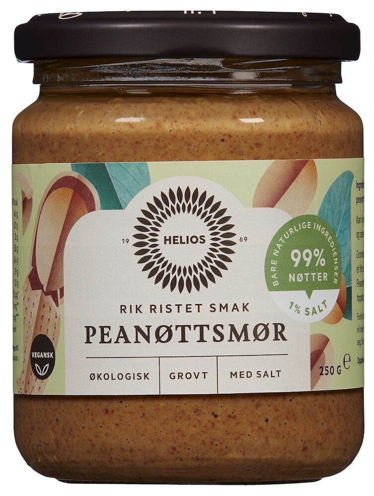 Helios Peanøttsmør Grovt med salt