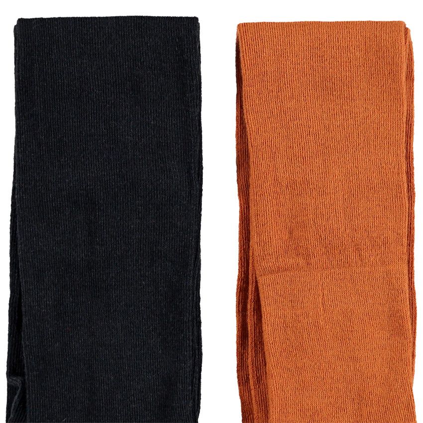 Lot de 2 collants épais unis - Marron