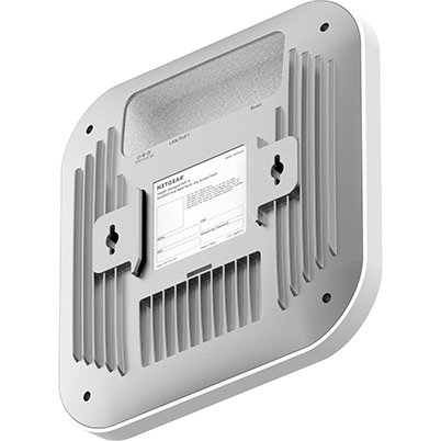 NETGEAR Insight Cloud Managed WiFi 6 AX3600 Dual Band Access Point (WAX620) 3600 Mbit/s Blanc Connexion Ethernet, supportant l'alimentation via ce port (PoE)