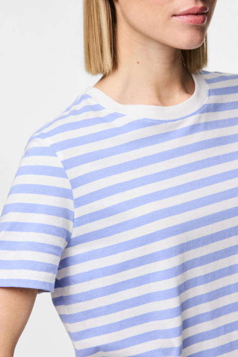 Pieces blauwe dames t-shirt