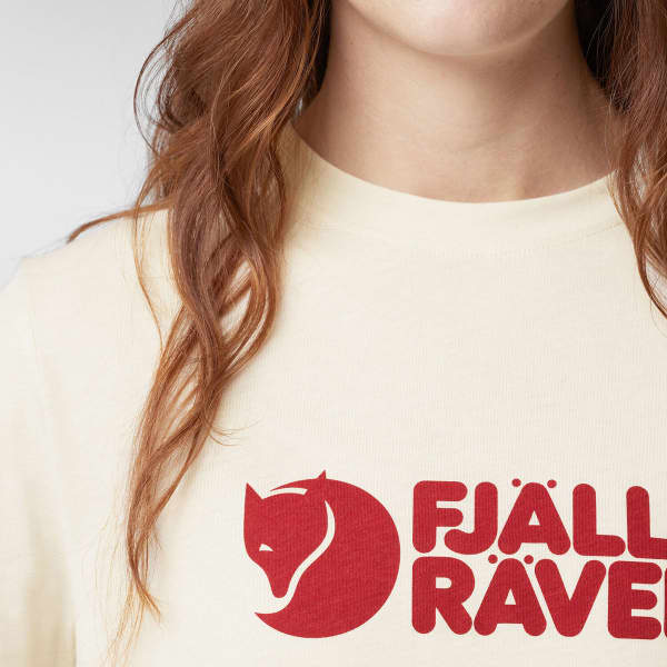 T-shirt FJALLRAVEN LOGO TEE W CHALK WHITE