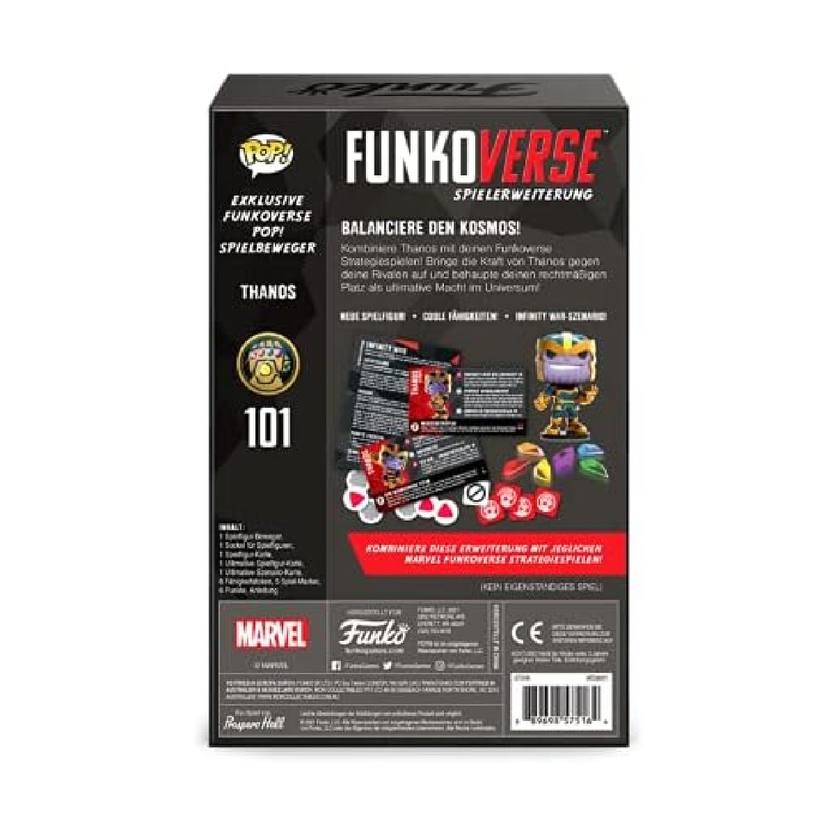 Funko - Strategie-Spiel - Funkoverse Marvel + Erweiterung Brettspiel Superhelden Avengers