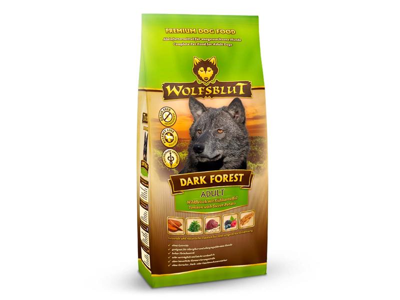Wolfsblut Trockenfutter Dog Dark Forest Adult, 12.5 kg Mit Wild und Süsskartoffel