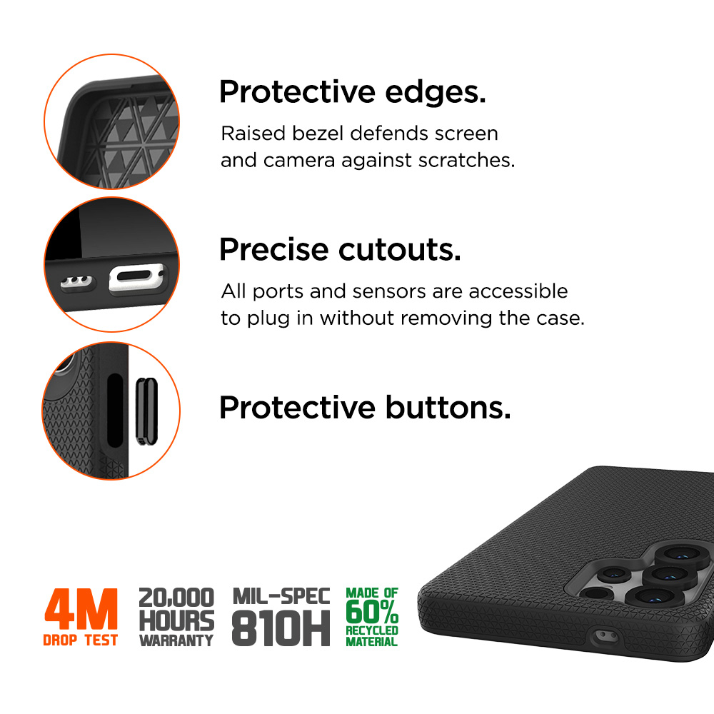 Samsung Galaxy S25 Ultra North Case Premium Hybrid Schutzhülle MagSafe-Modul (EGCA00711) - Schwarz