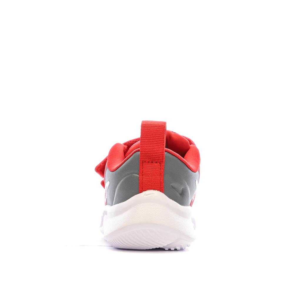 Nike Baskets Rouges/Grises Fille Bébé Nike Star Runner 3