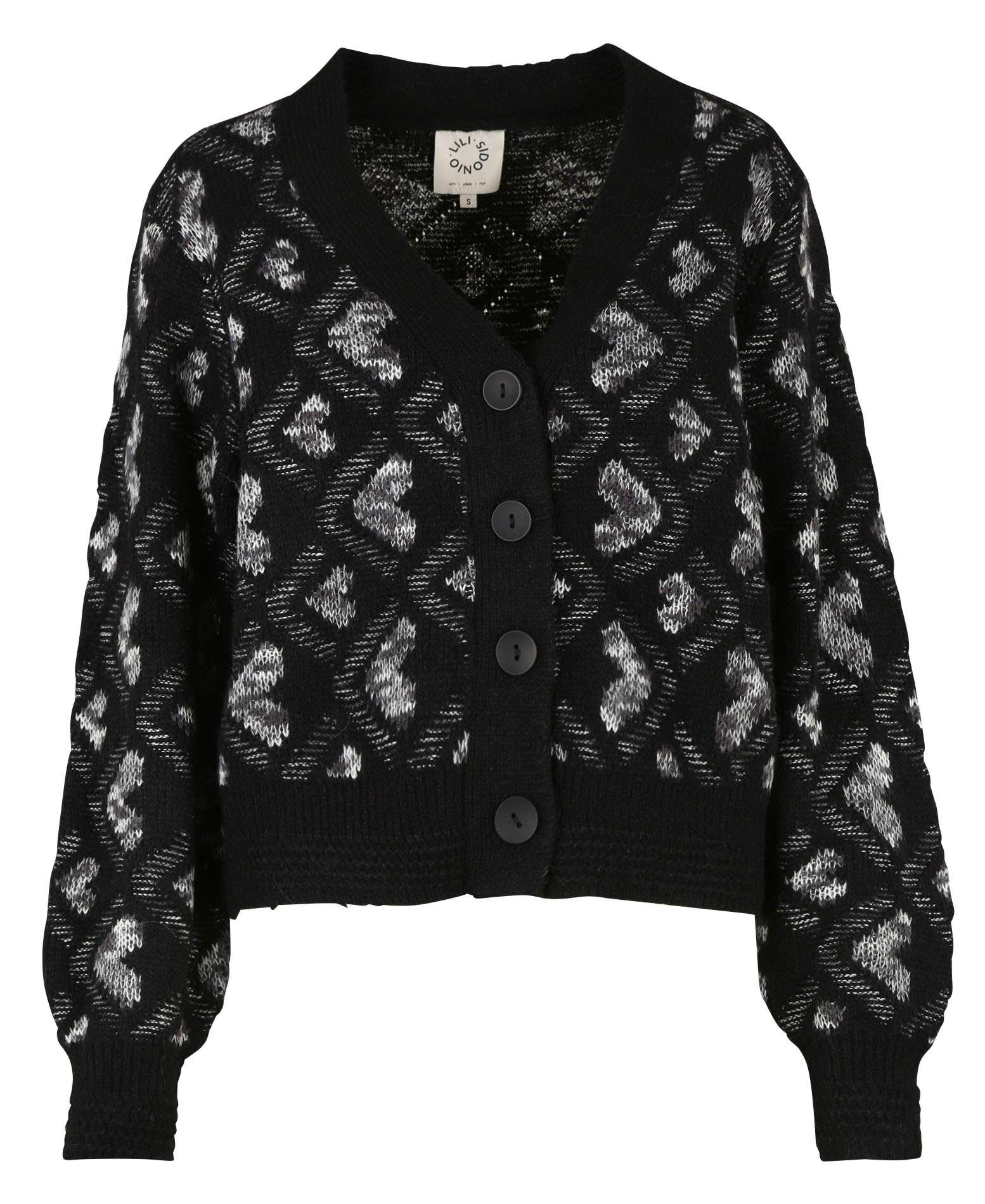 Gilet col V ample | Noir