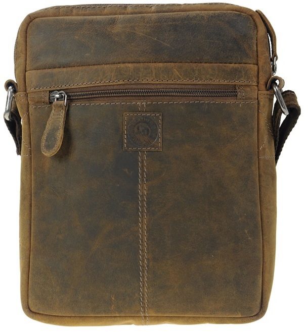 LD Lederwaren Unisex Bag XL Bruin