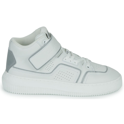 Calvin Klein Jeans - CHUNKY CUPSOLE LACEUP MID M Blanco / Plateado