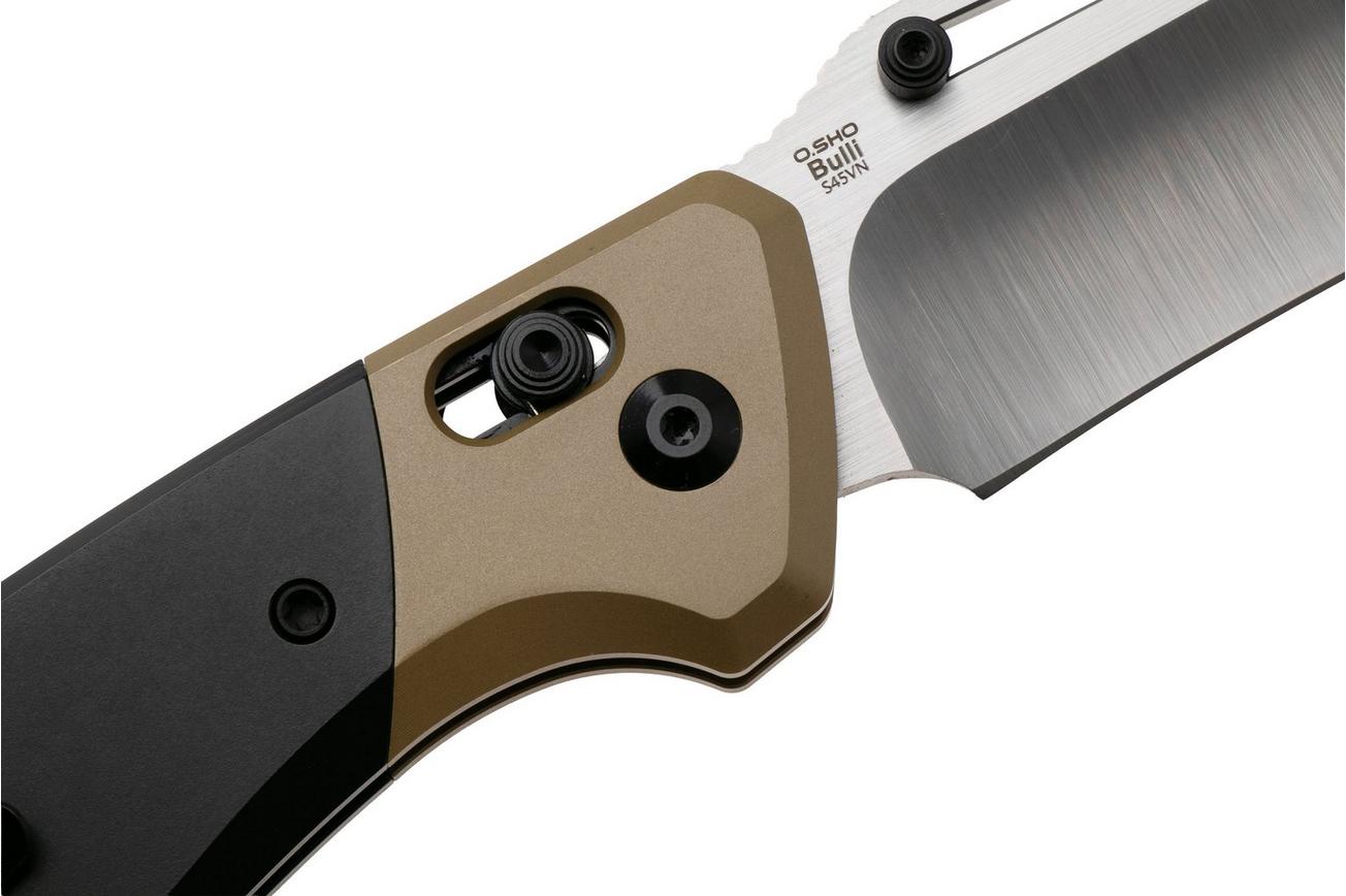 Kizer Bulli KI3695A4 Satin S45VN, Black Gold Titanium, zakmes