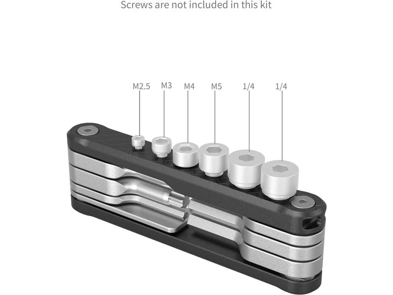 Smallrig Faltbares Multi-Tool-Set - Schwarz Umfassender Werkzeugsatz für verschiedene Schraubentypen und -grössen