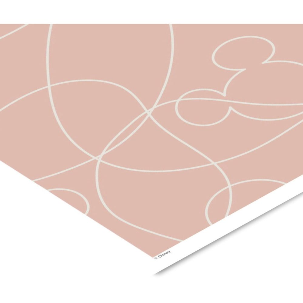 Køb Poster & Frame Disney - Pink & White Mickey Outline